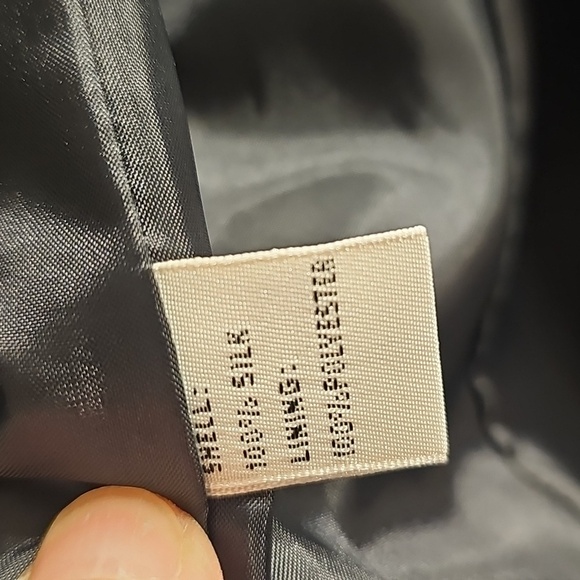 Josephine Chaus Petite Black Silk Suit Blazer/Skirt Set - Picture 8 of 9